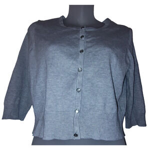 CATO Women’s Gray Button-Up Cardigan Size M BG17